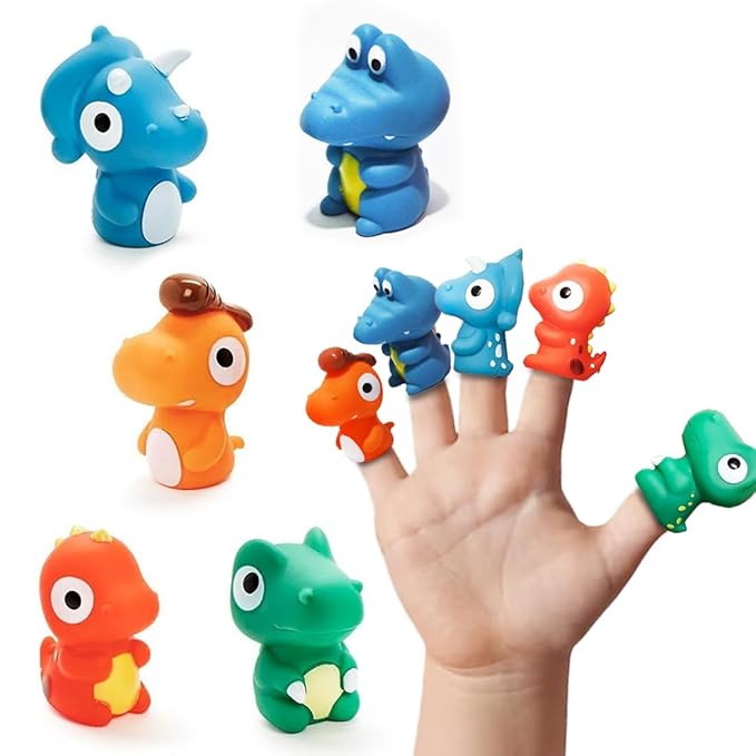 Wembley 5 Pcs Dino Finger Puppet Toy for Kids