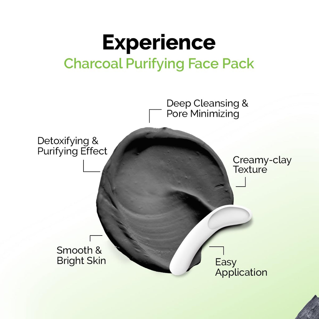 Mamaearth Charcoal Purifying Face Pack with Activated Charcoal & Glycolic Acid for Skin Detoxification Natural, DIY-like Texture | Detoxifies Skin | Crafted with Nature’s Best Ingredients | Free From Harmful Chemicals