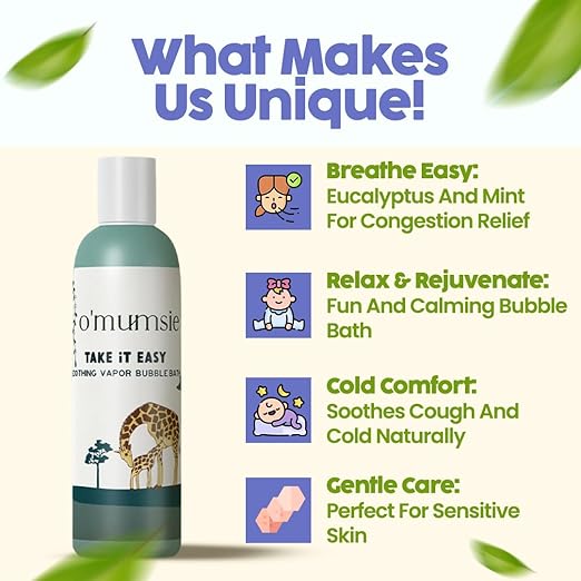 O'mumsie Take it Easy Baby Bubble Body Wash - 100 ml