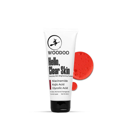 Woodoo's Hello Clear Skin Facewash Clears And Minimizes Pores - 100 ml