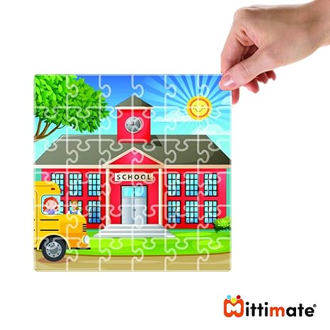 Mittimate School Jigsaw Puzzle Game for Kids Age 4 to 6 Old 36 Pieces Puzzle Toy Birthday Gifts