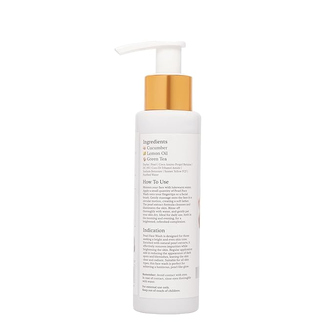 Arish Bio-natural Pearl Face Wash for Bright & Luminous Skin - 100 Ml