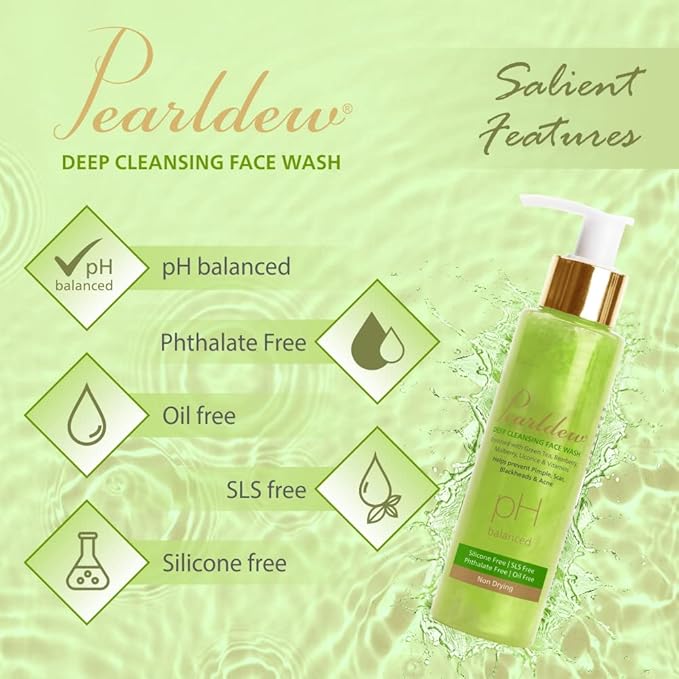 Pearldew Deep Cleansing Face Wash - 100 Ml | Pack of 2