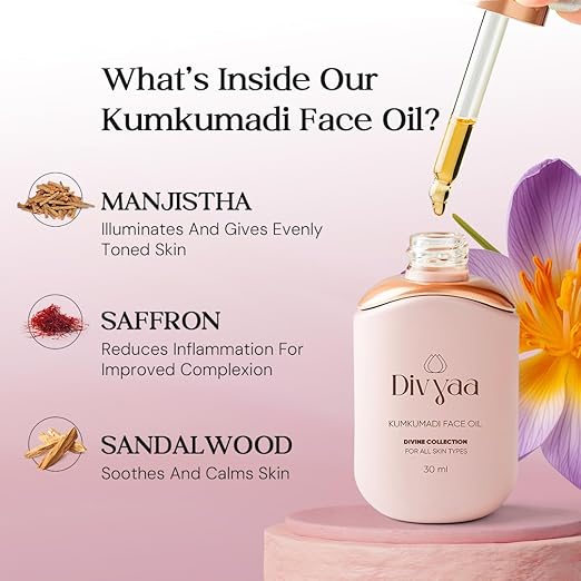 Divyaa Divine Kumkumadi Oil Tailam - 30 ml