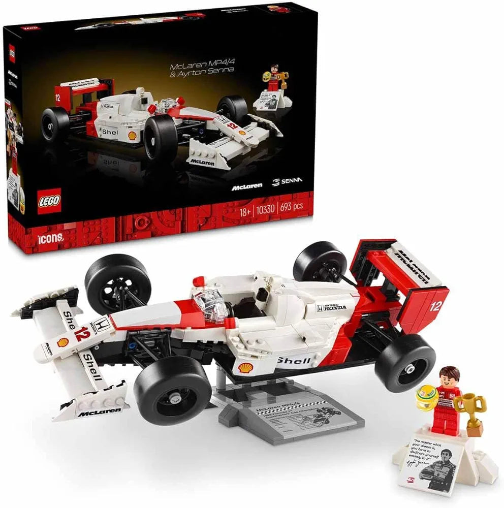 Lego Icons McLaren MP4/4 & Ayrton Senna Model Car for Adults 10330