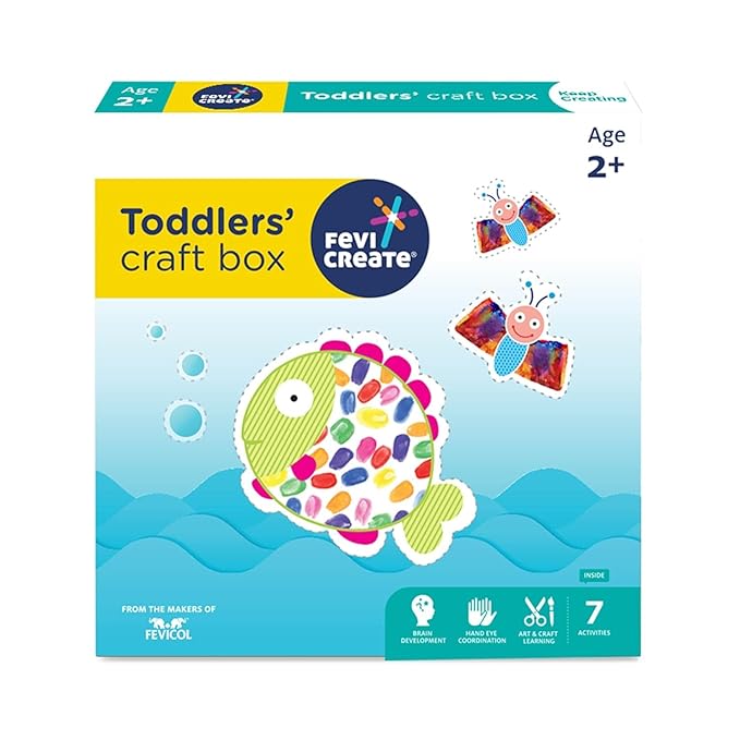 Fevicreate Pidilite Fevicreate Diy Art and Craft Box for Toddlers and Preschoolers With 7 Unique Activities Craft for 2+ Years