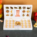 Jaipur Ace Bhagwan Mahaveer Swami Ji Jain Gold Plated Charan Paduka Yantra With Wooden Box