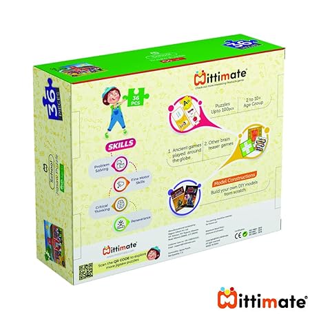 Mittimate School Jigsaw Puzzle Game for Kids Age 4 to 6 Old 36 Pieces Puzzle Toy Birthday Gifts