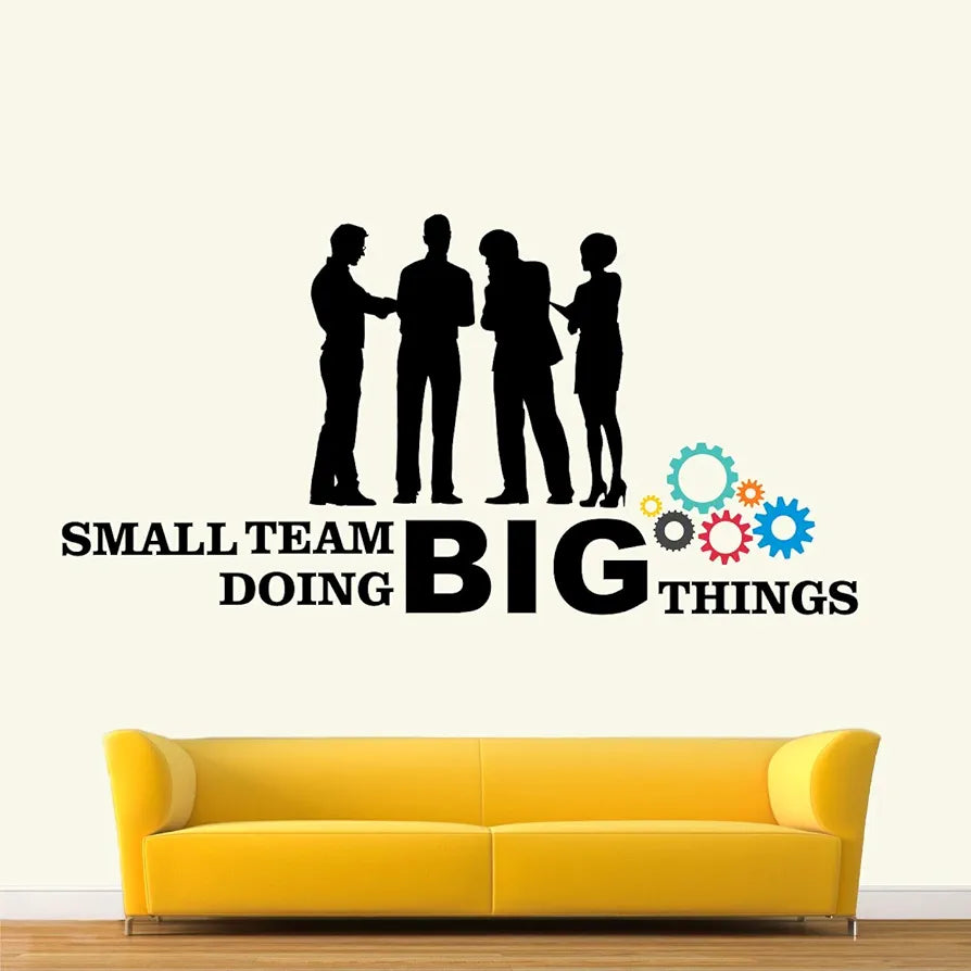 StickMe Small Team Doing Big Things - Office Inspirational Motivational Quotes Wall Sticker SM829 Self-Adhesive