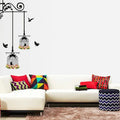 God & God's Hanging Birds Cage With Flowers Wall Sticker PVC Vinyl 50 cm x 70 cm