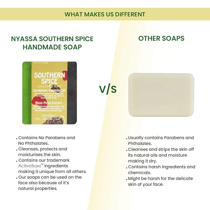 Nyassa Southern Spice Natural Bathing Handmade Soap - 150 Gms