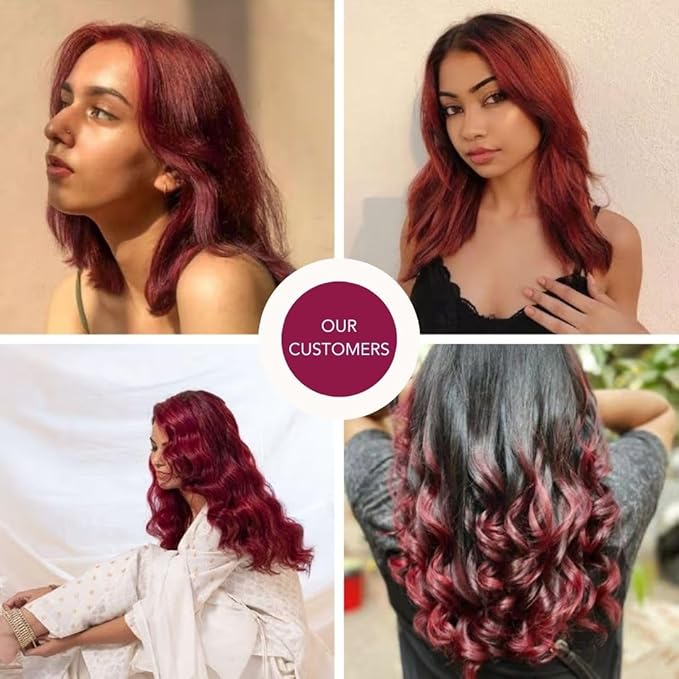 Paradyes Top-up Semi-permanent Bekaraar Burgundy Diy Conditioner Based Hair Colour - 120 Gms