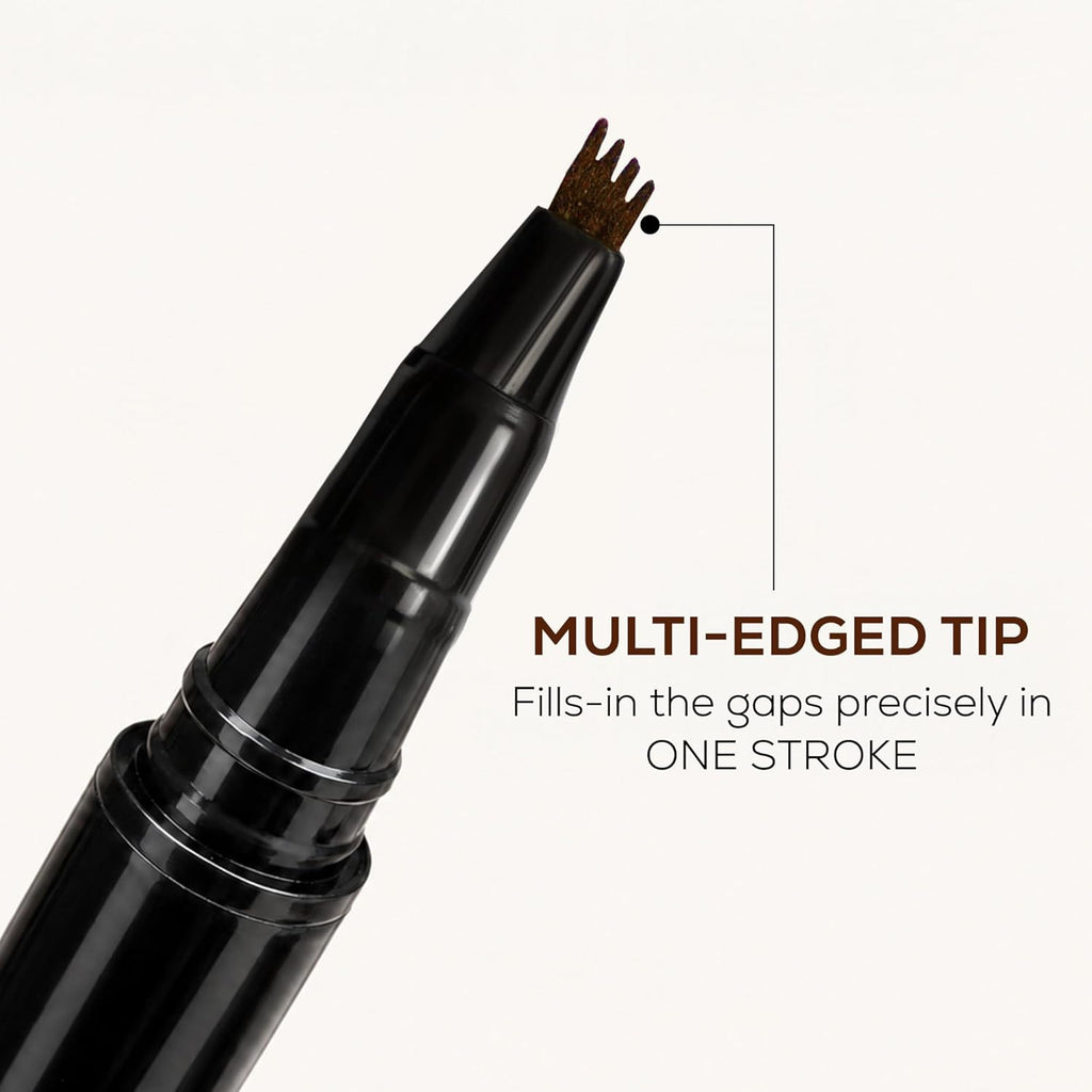 RENEE Browfill Eyebrow Pen - Brown | Waterproof & Smudge-Proof | One Swipe Application | Micro Precision | Natural & Long-Lasting Finish | For Denser & Fuller Eyebrows | Easy to Use | Cruelty-Free