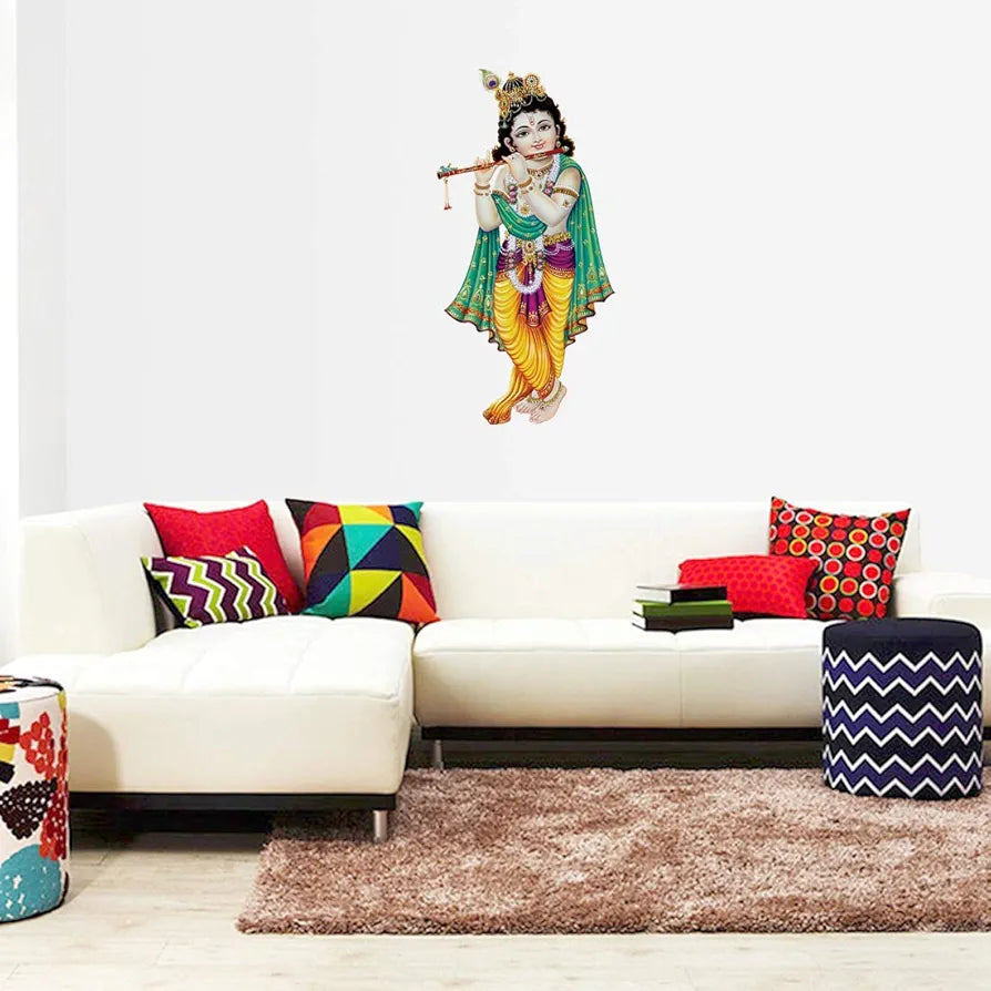 Rangoli White Glossy Vinyl Wall Sticker Premium Self-Adhesive Waterproof Parent-5 Design-22