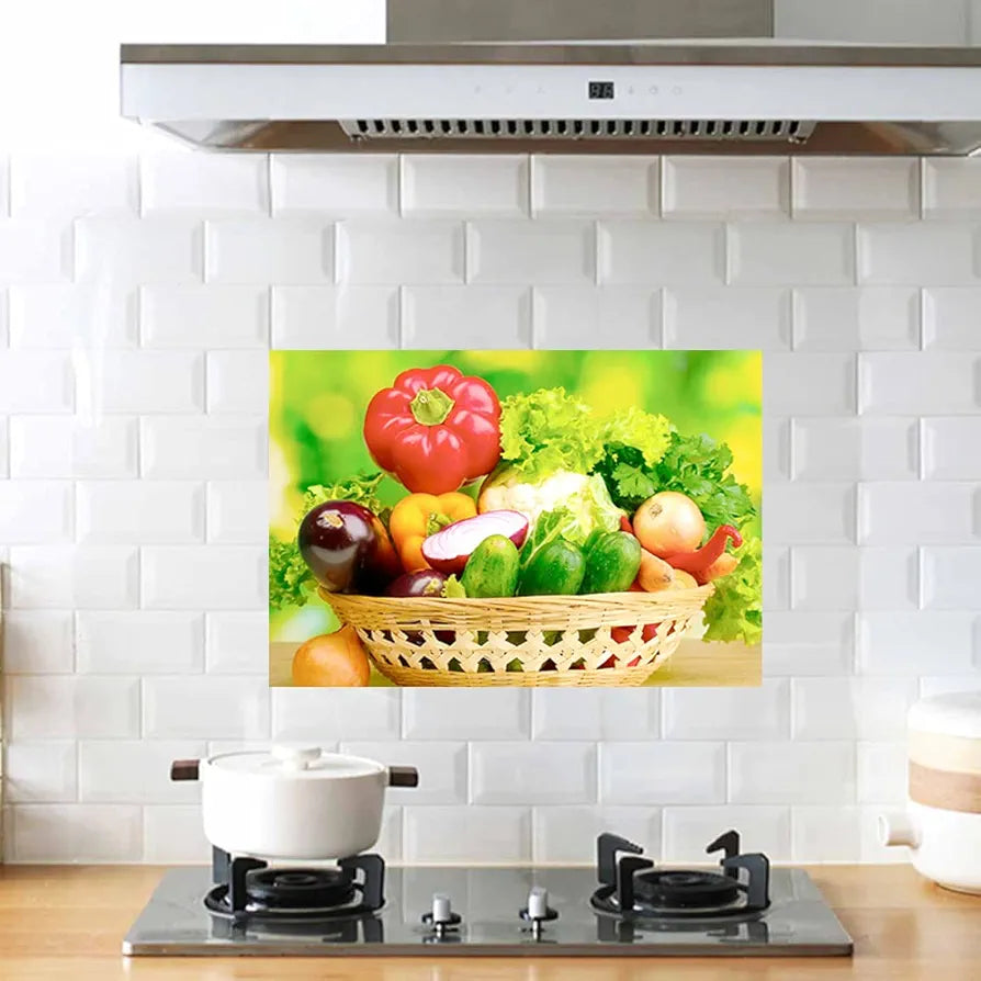 Rangoli Gumming Kitchen Wall Sticker Size 50 x 70 cm Code KT 24 Vinyl