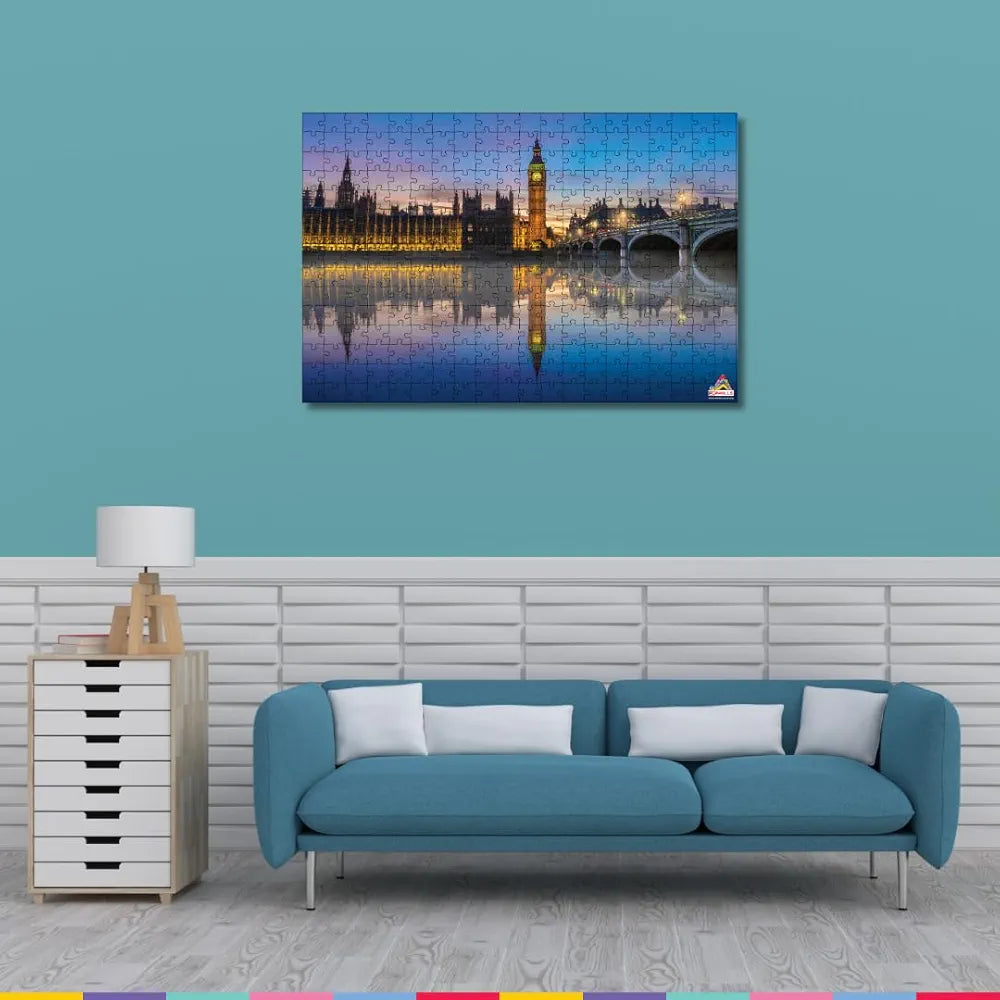 Playhills 300 Piece Wooden Puzzle Big Ben,London 300 Piece Puzzle for Kids & Adults Improves Your Child Brain Power Focus & Memory, Gift for Age 8+ Year