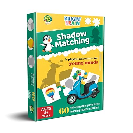 The Book Tree Bright Brain Shadow Matching 60 30 Sets Piece Jigsaw Puzzle for Preschoolers