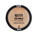 Maybelline New York Face Studio Master Chrome Metallic Highlighter, luminous skin, heated tone effect - Molten Gold suits medium to dark tones| 6.7 grams