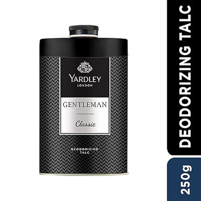 Yardley London Gentleman Classic Deodorizing Talc - 250 gms