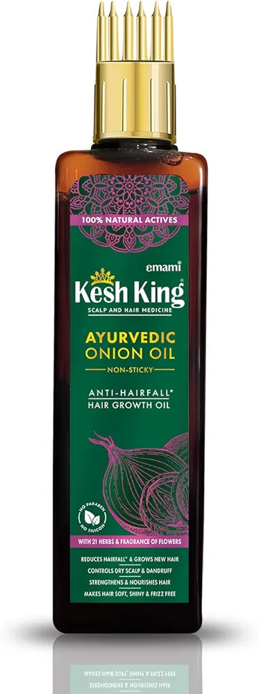 Kesh King Organic Onion Oil with Curry Leaves Hair Fall Control Oil - 200ml