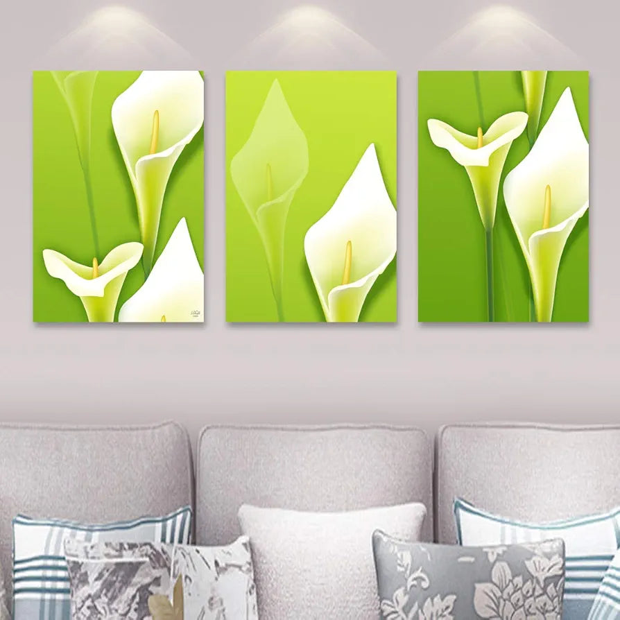 Rangoli MDF 3 Pcs Wall Poster 12x18 Inch Decorative Wall Art P-4 Design-11