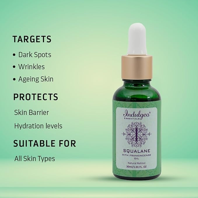 Indulgeo Essentials Squalane Skin Hydrator With Plant Derived Retinol - 30 ml