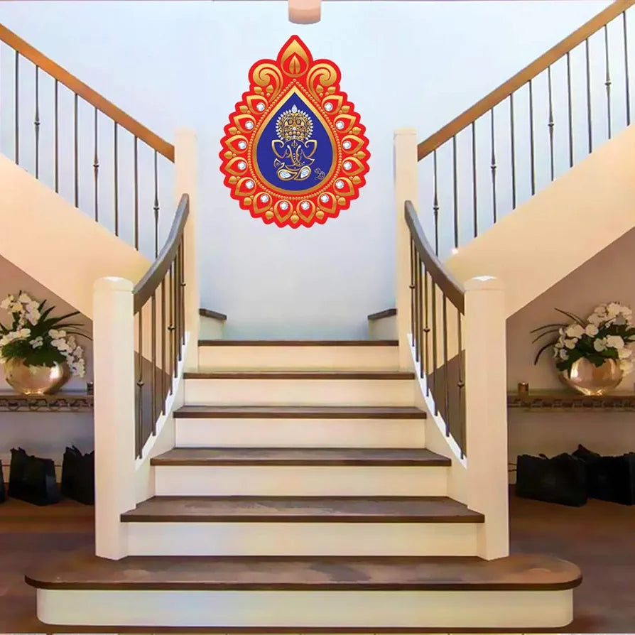 Rangoli Vinyl Wall Sticker Self-Adhesive Wall Decor Design-2