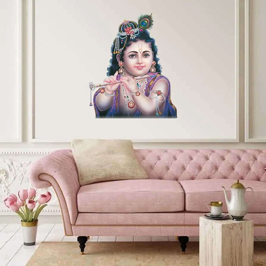 Rangoli White Glossy Vinyl Wall Sticker Premium Self-Adhesive Waterproof Parent-5 Design-17