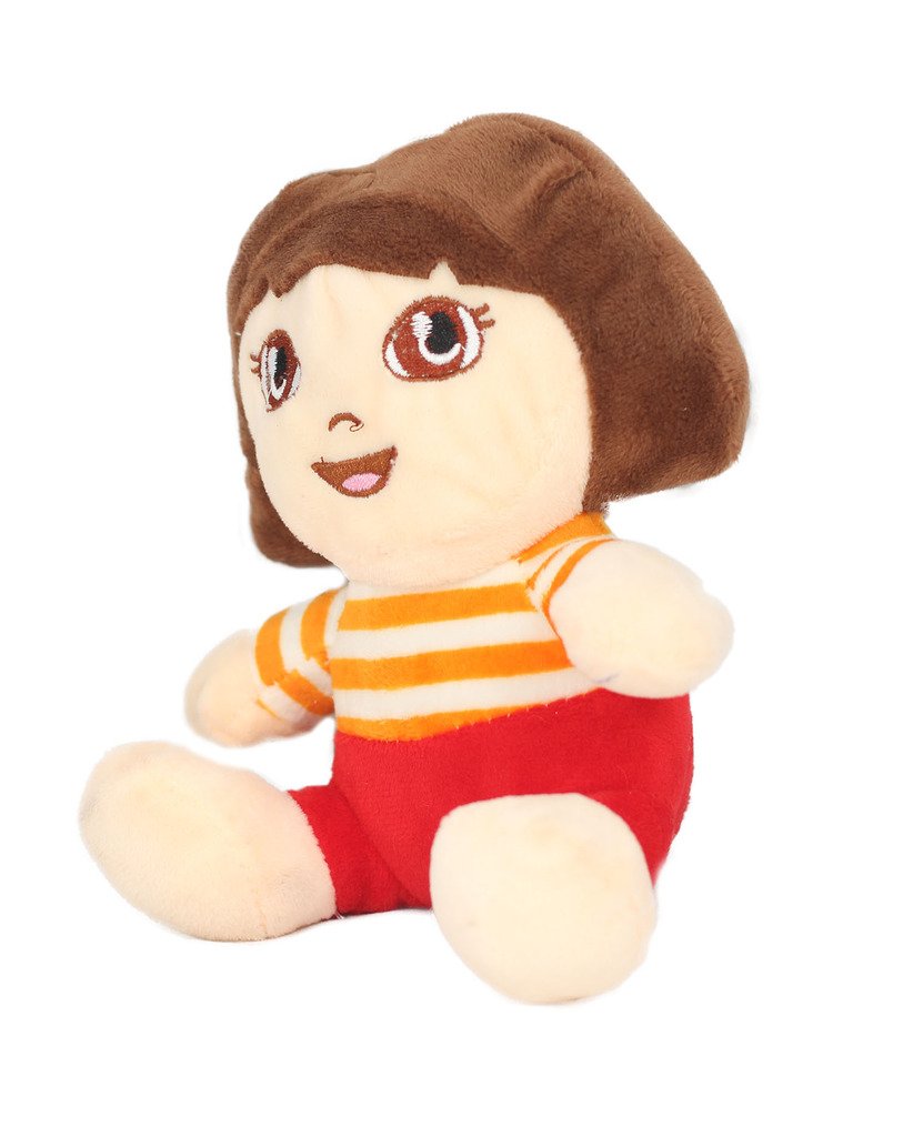 Tickles Cute Little Doll Soft Stuffed Plush Animal Toy for Kids Multi-Color 16 cm