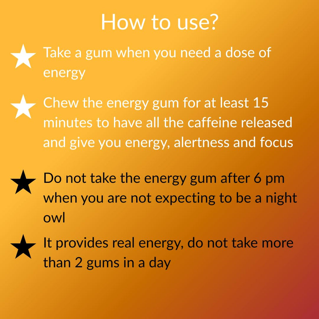 livNow Viva | Sugar Free Caffeine Chewing Gum | All Day Energy and Attention Boasting | Coffee Flavour | Mini-Bottle