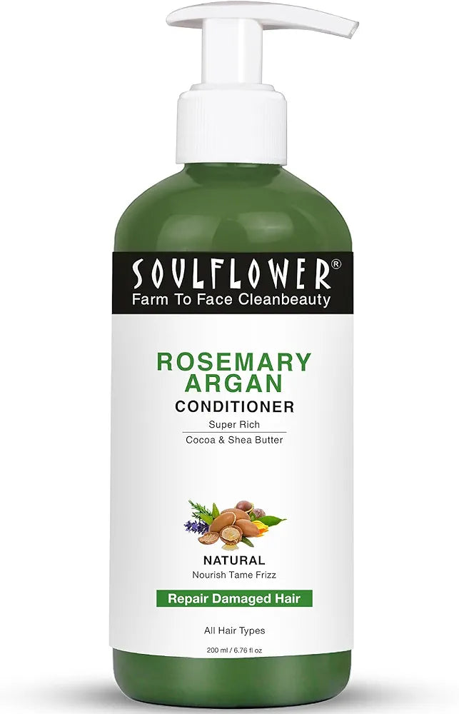Soulflower Rosemary Argan Hair Conditioner for Hair Growth - 200 ml
