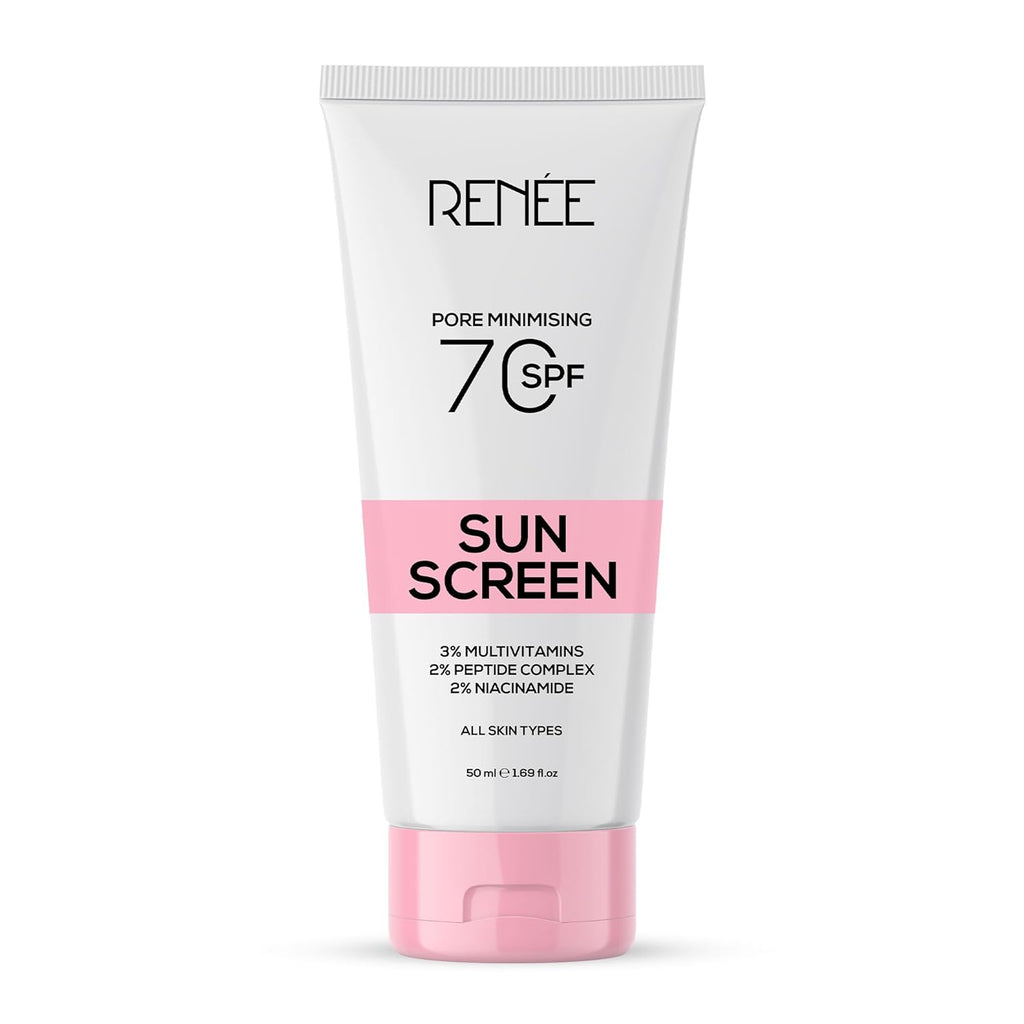 RENEE Pore Minimizing Sunscreen SPF 70 With 2% Niacinamide, 2% Peptide & 3% Multivitamins, 50Ml