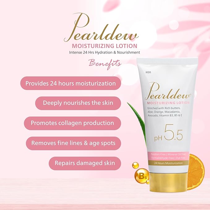 Pearldew Moisturizing Lotion, pH 5.5 - 100 Ml | Pack of 2