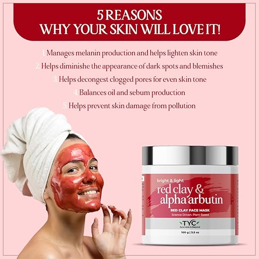 Tyc Face Clay Mask Smooth Moisturized And Bright - 100 gms