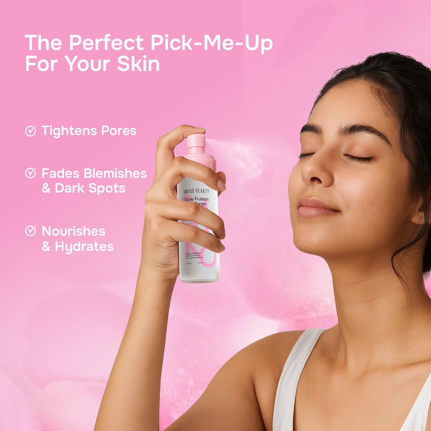 Swiss Beauty Care Glow Fusion Face Toner | Hydrating & Soothing | 3% Niacinamide & Cucumber Extract | Refreshing | 100ml