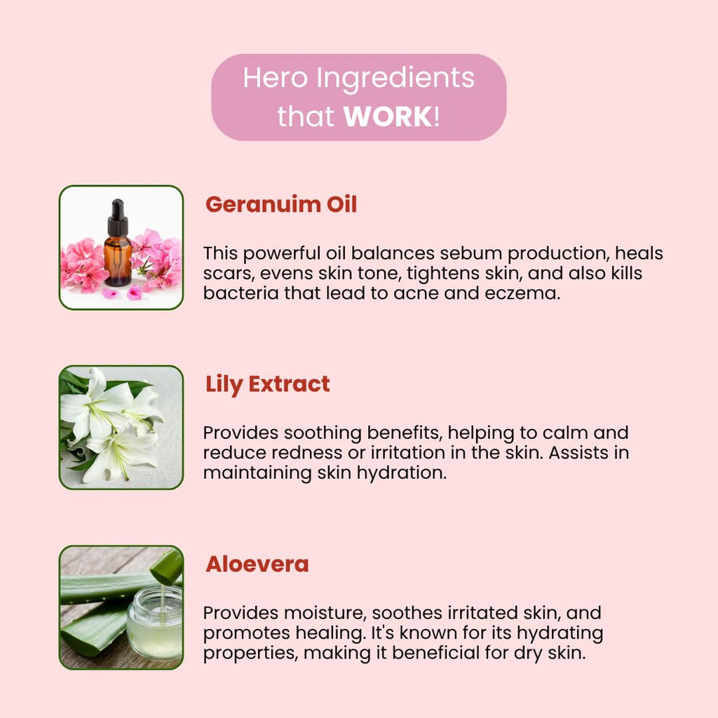 Aromablush - Blooming Lily Body Lotion | Geranium Oil, Vitamin E | Intense Hydration & Floral Freshness | Soothes & Balances | Non-Greasy | For All Skin Types | 300ml