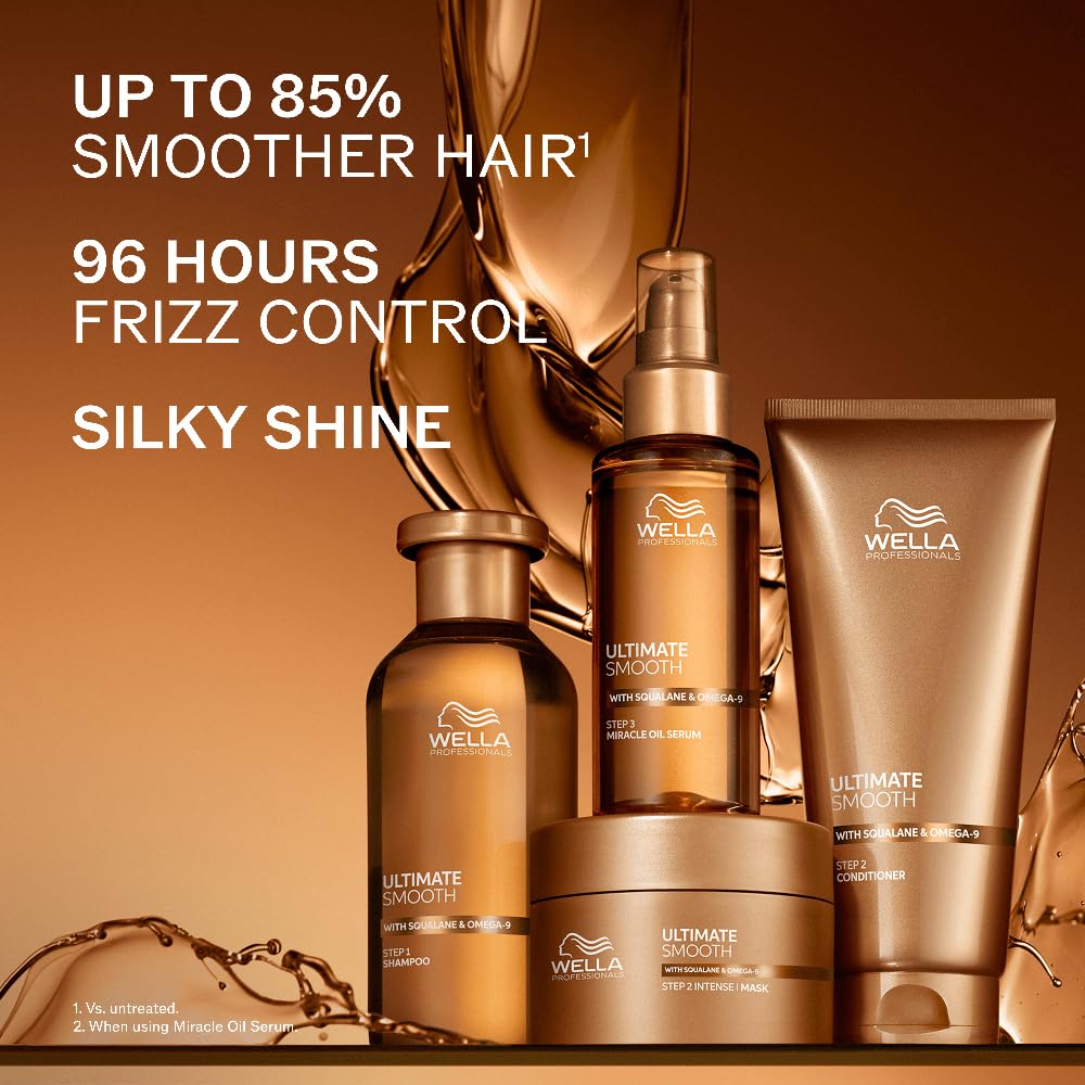 Wella Professionals Ultimate Smooth Mask with Squalane and Omega-9 for dry, dull & frizzy hair | 30ml