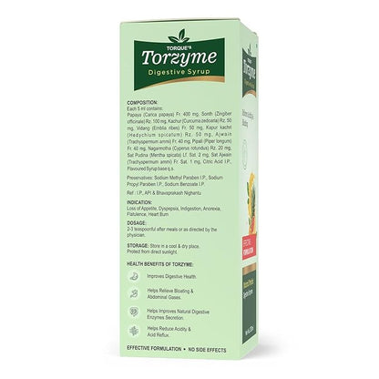 Torzyme Naural Protein Digestive Enzyme Syrup - 200 ml (Pack of 3)