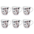 Larah by Borosil Novelty Series Macy Opalware Mug, Set of 6 Tea/coffee Mugs | 160 Ml Each
