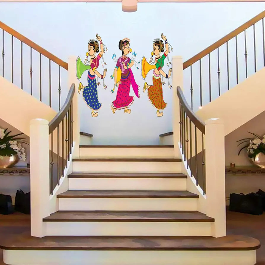 Rangoli Vinyl Wall Sticker Self-Adhesive Wall Decor Parent 2 Design-15