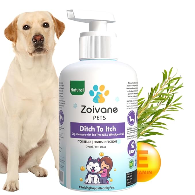 Zoivane Dog Shampoo | Ditch to Itch & Dog Anti Dandruff Shampoo | 300 Ml