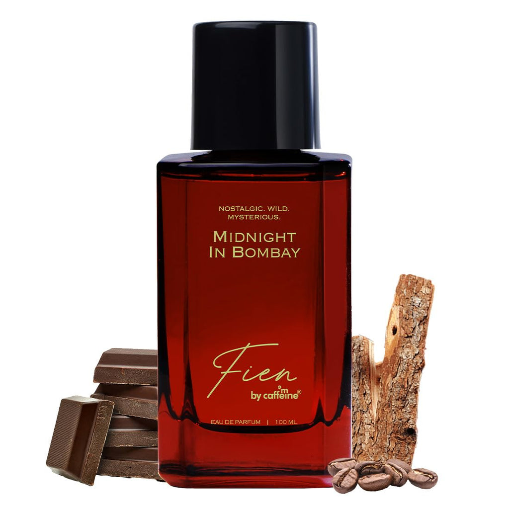 mCaffeine FIEN Midnight in Bombay Coffee & Vanilla Perfume for Men & Women, 100ml | 12 Hrs Long Lasting | Woody Gourmand EDP | Coffee, Vanilla & Chocolate | Premium Fragrance for Every Occasion- 100ml