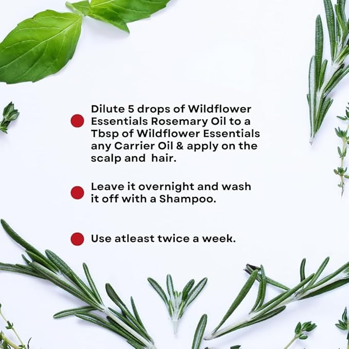 Wildflower Essentials Pure Rosemary Oil - 15 ml