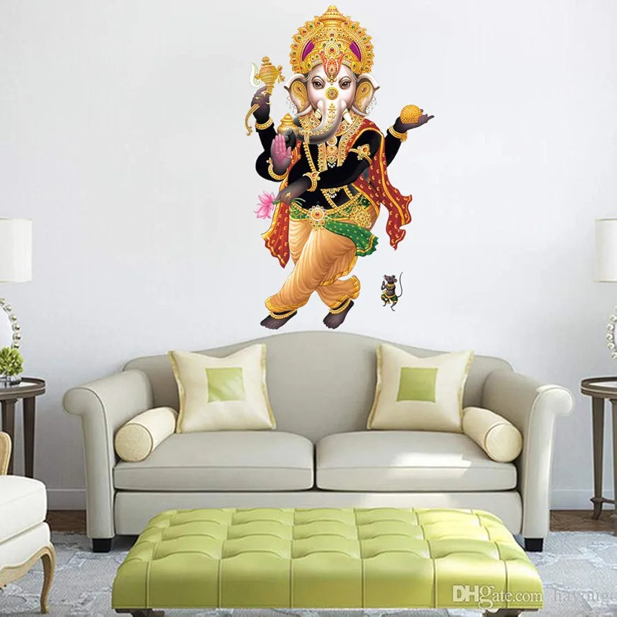 Rangoli White Glossy Vinyl Wall Sticker Premium Self-Adhesive Waterproof Parent-7 Design-23