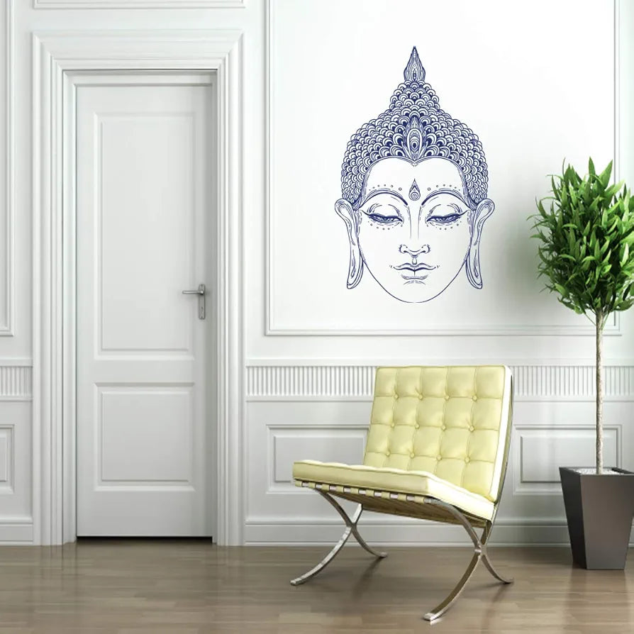 Rangoli White Glossy Vinyl Wall Sticker Premium Self-Adhesive Waterproof Parent-2 Design-1