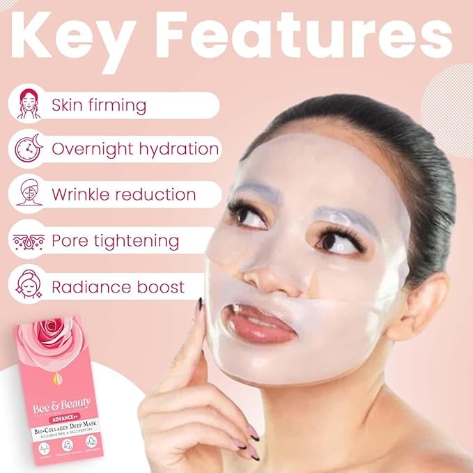 Bee & Beauty Bio Collagen Overnight Mask - Pack of 2