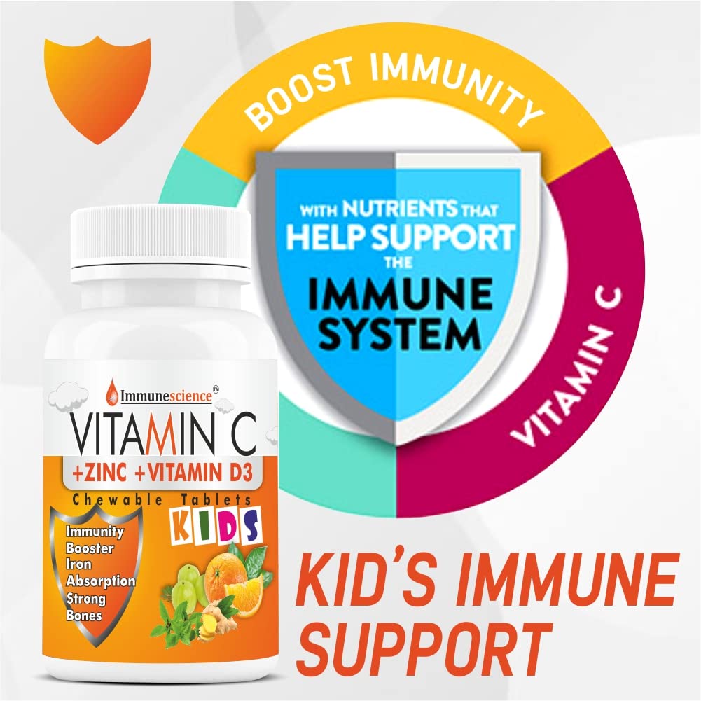 Immunescience Vitamin C Tablets For Kids - 60 tabs