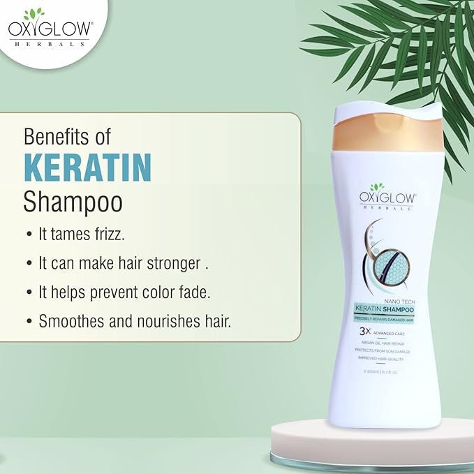 OxyGlow Herbals Keratin Shampoo - 200 ml