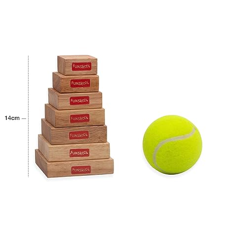 Funskool Games Lagori The Traditional Outdoor Games of India Classic Seven Stones Game