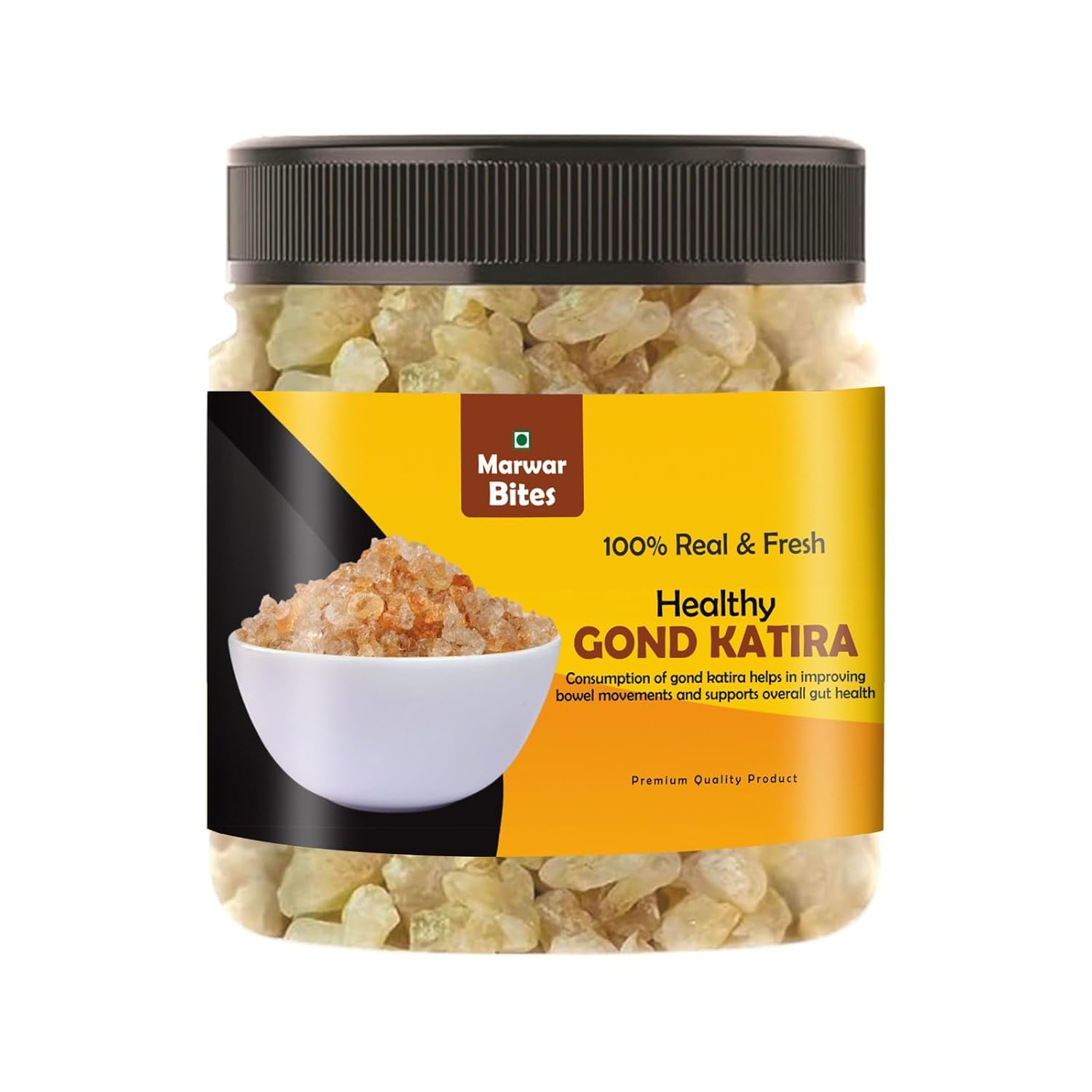 MarwarBites Gond Katira 300g Pure Edible Gum (Tragacanth Gum) | Premium Natural Gond Katira for Summer Drinks, Falooda, Desserts & Traditional Recipes | Almond Gum (Badam Pisin) | Chahar Gond